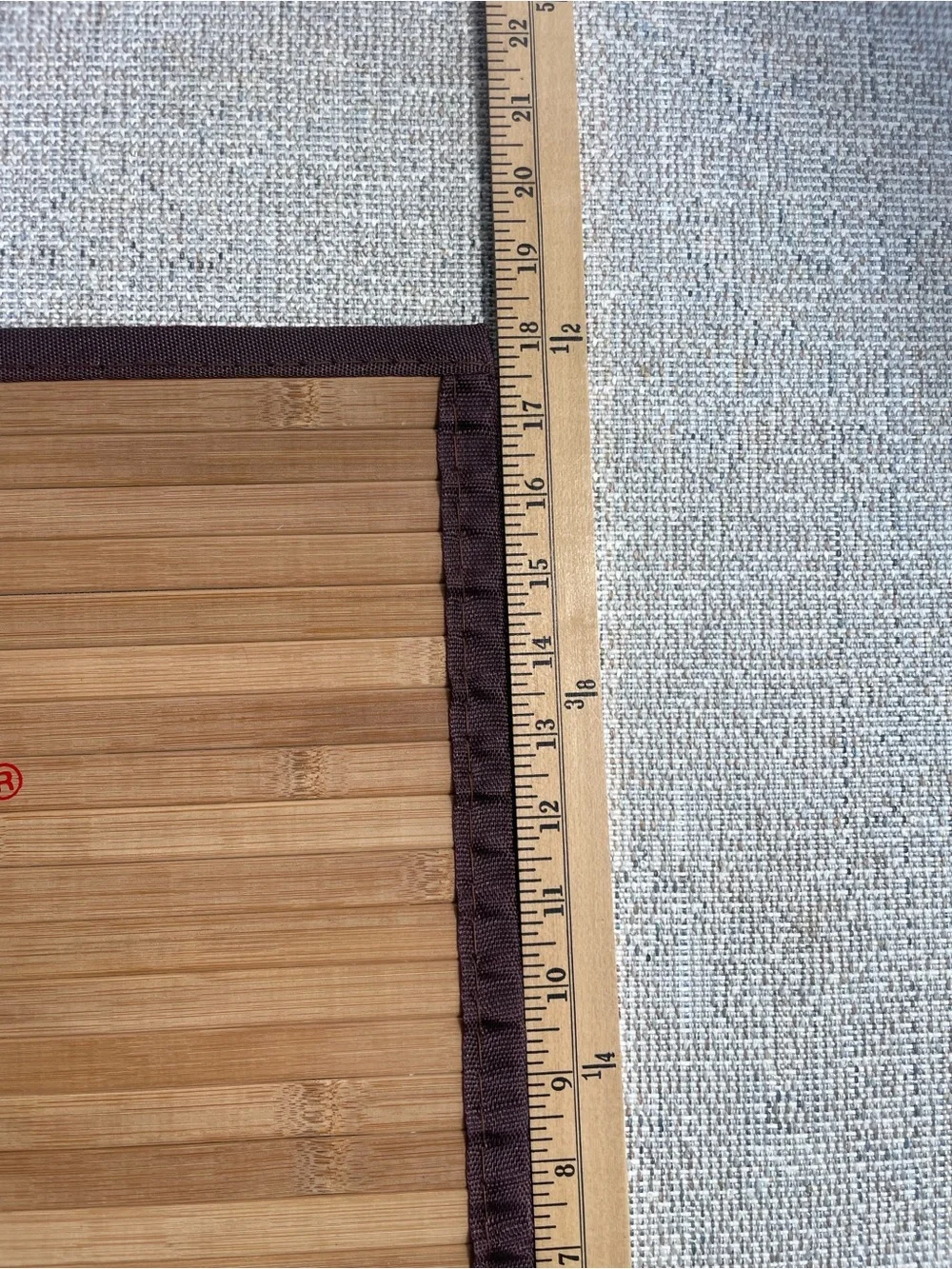 RAW Bamboo Doormat with Red Logo - RAW Smoked Here